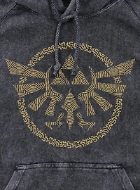 The Legend Of Zelda: Tears Of The Kingdom Hyrule Crest Mineral Wash Hoodie