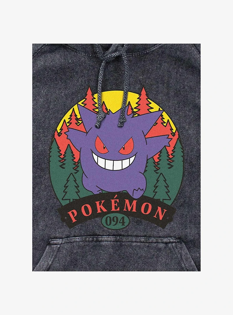 Pokemon Gengar Attack Mineral Wash Hoodie