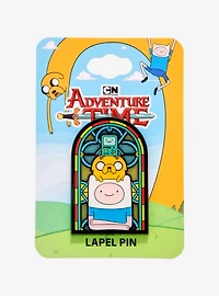 Adventure Time BMO, Jake, & Finn Stained Glass Portrait Enamel Pin - BoxLunch Exclusive
