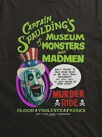 House Of 1000 Corpses Captain Spaulding's Museum Of Monsters And Mayhem T-Shirt