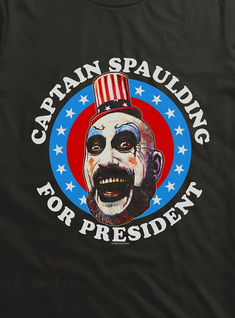 House Of 1000 Corpses Captain Spaulding For President T-Shirt