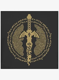 The Legend Of Zelda: Tears Kingdom Master Sword Icon Mineral Wash Hoodie