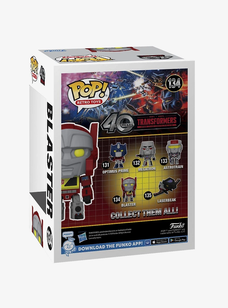 Funko Pop! Retro Toys Transformers Blaster Vinyl Figure