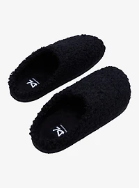 Dirty Laundry Black Sherpa Slippers