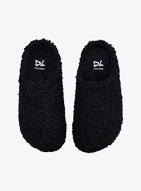 Dirty Laundry Black Sherpa Slippers