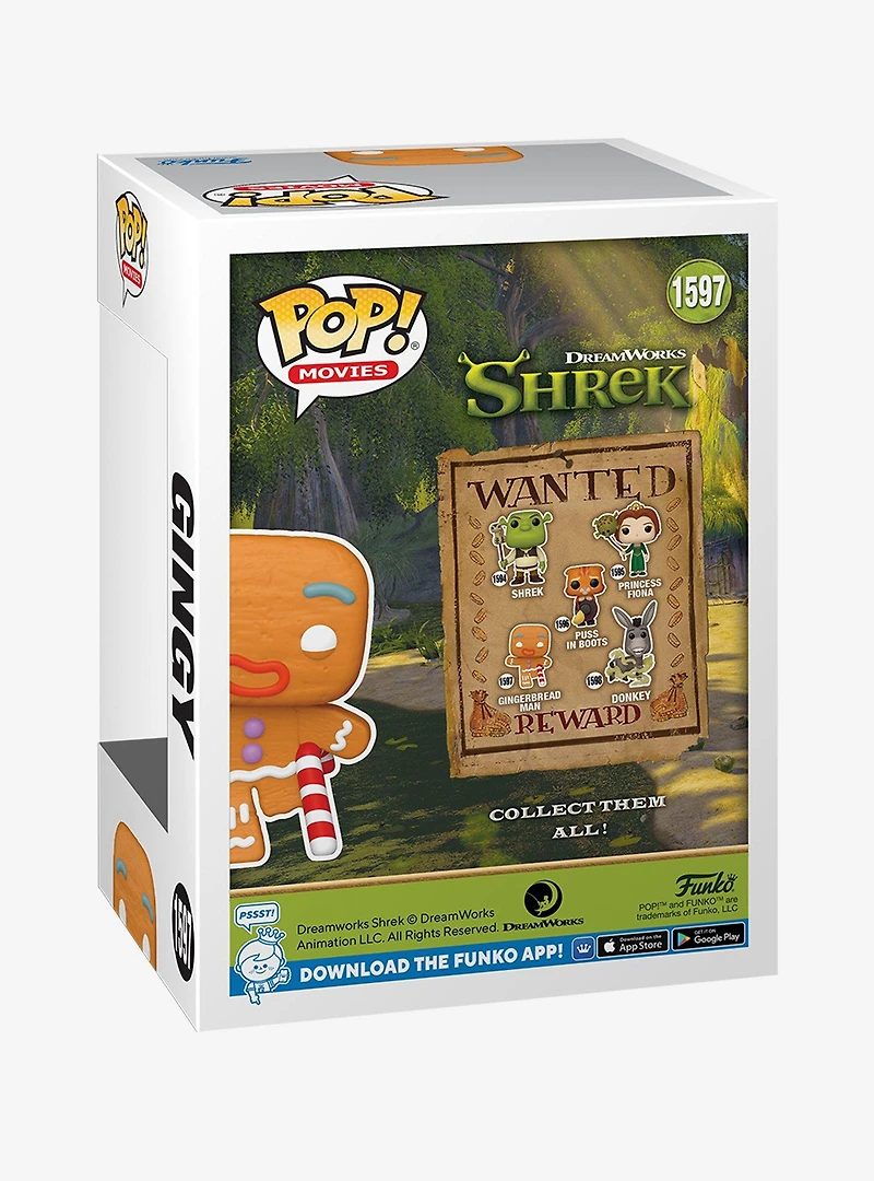 Funko Pop! Movies DreamWorks 30th Anniversary Shrek Gingy Vinyl Figure