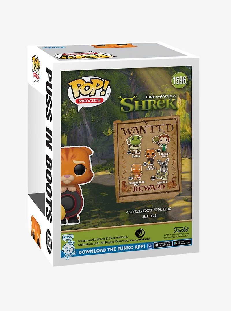 Funko Pop! Movies DreamWorks 30th Anniversary Shrek Puss in Boots Vinyl Figure