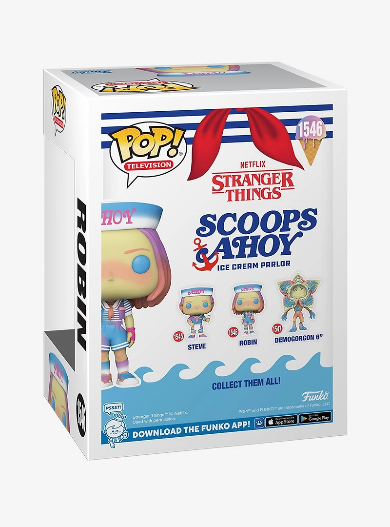 Funko Pop! Television Stranger Things Robin Scoops Ahoy Pastel Vinyl Figure