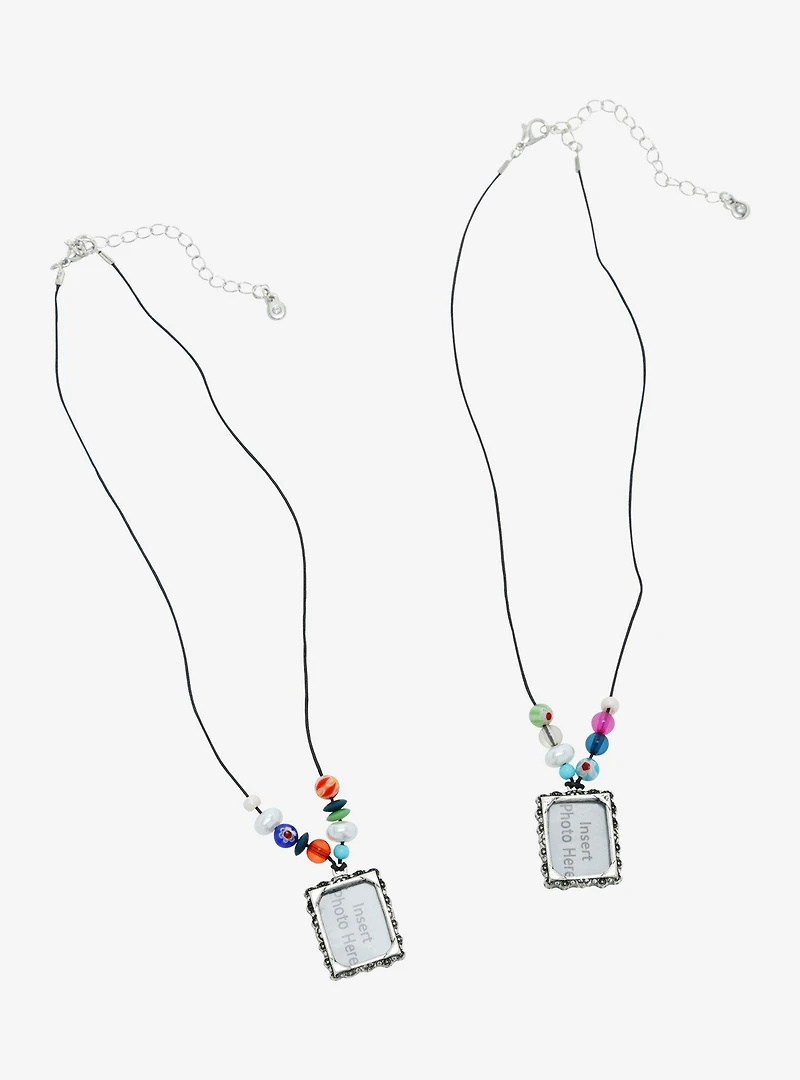 Photo Frame Best Friend Necklace Set