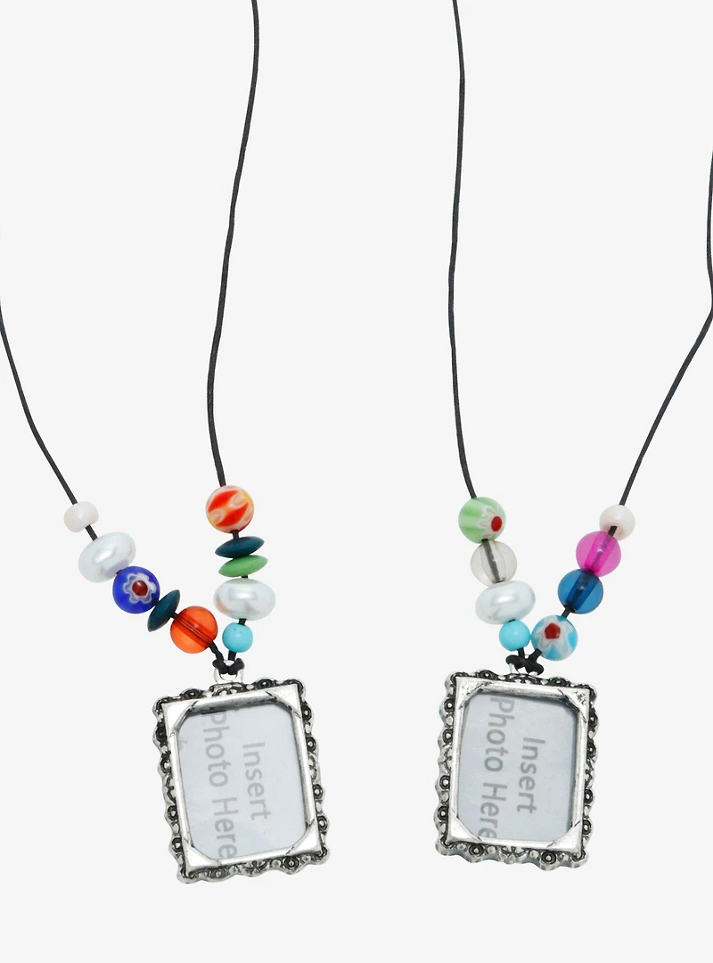 Photo Frame Best Friend Necklace Set