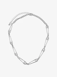 Social Collision® Bejeweled Safety Pin Choker
