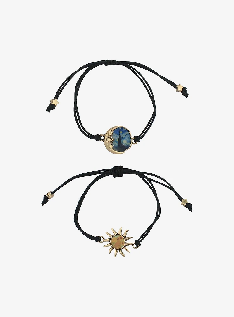 Thorn & Fable Sun And Moon Best Friend Cord Bracelet Set
