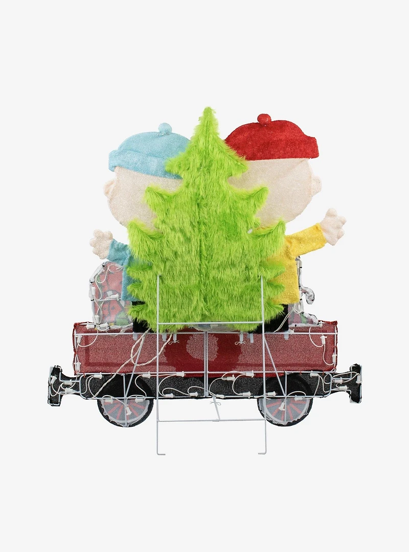 Peanuts Train Set Yard Decor