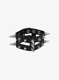 Social Collision® Double Row Spiked Cuff Bracelet