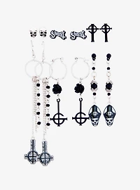 Ghost Papa Emeritus Grucifix Earring Set