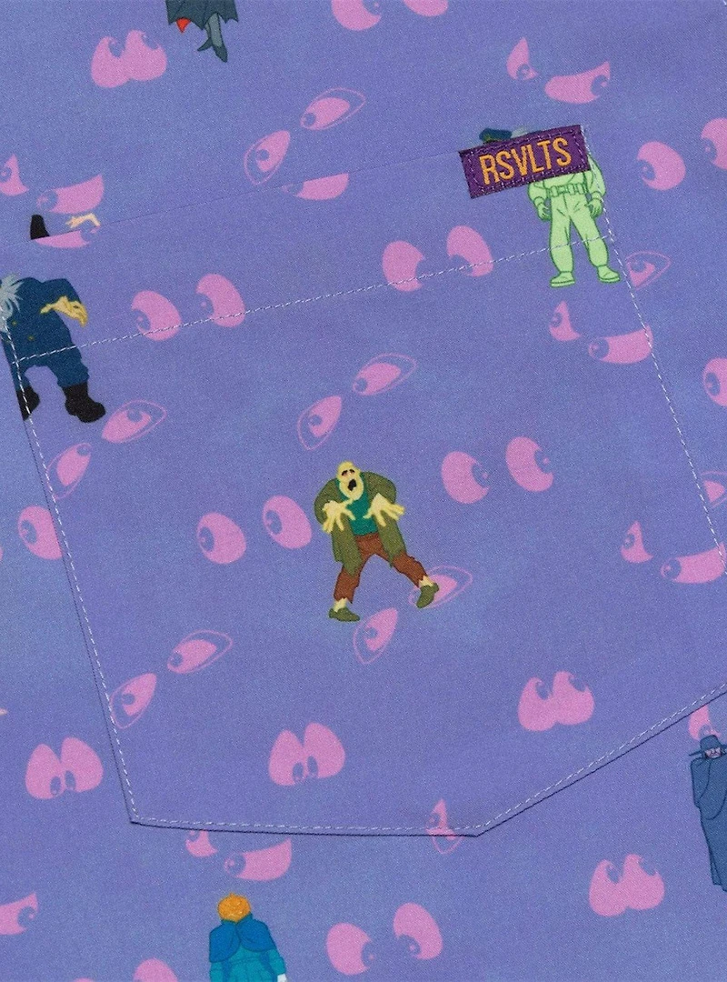 RSVLTS x Scooby-Doo! "Scoob, Run!" Button-Up Shirt