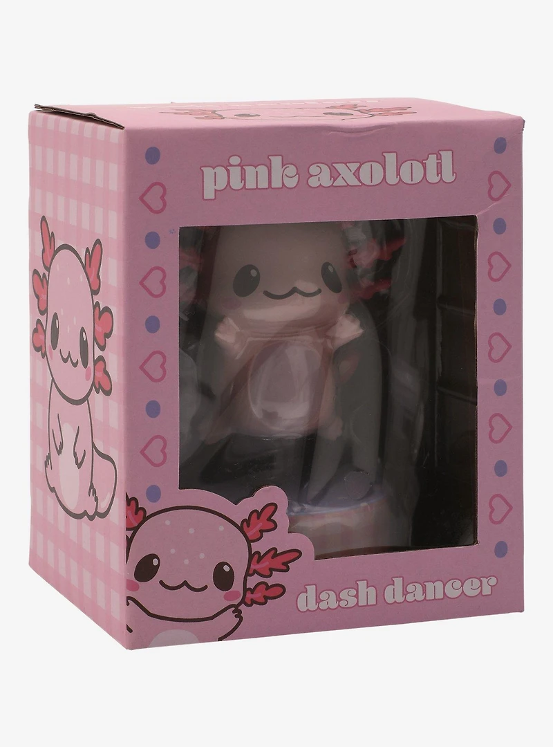 Pink Axolotl Car Dash Dancer