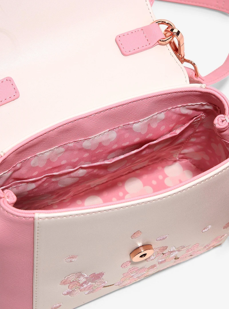 Loungefly Disney Minnie Mouse Cherry Blossom Ears Crossbody Bag - BoxLunch Exclusive