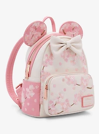 Loungefly Disney Minnie Mouse Cherry Blossom Ears Mini Backpack - BoxLunch Exclusive