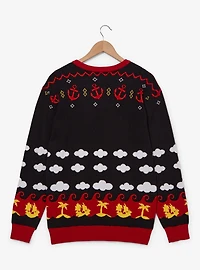 One Piece Straw Hat Jolly Roger Patterned Sweater - BoxLunch Exclusive