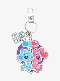 Blue's Clues Blue and Magenta Keychain