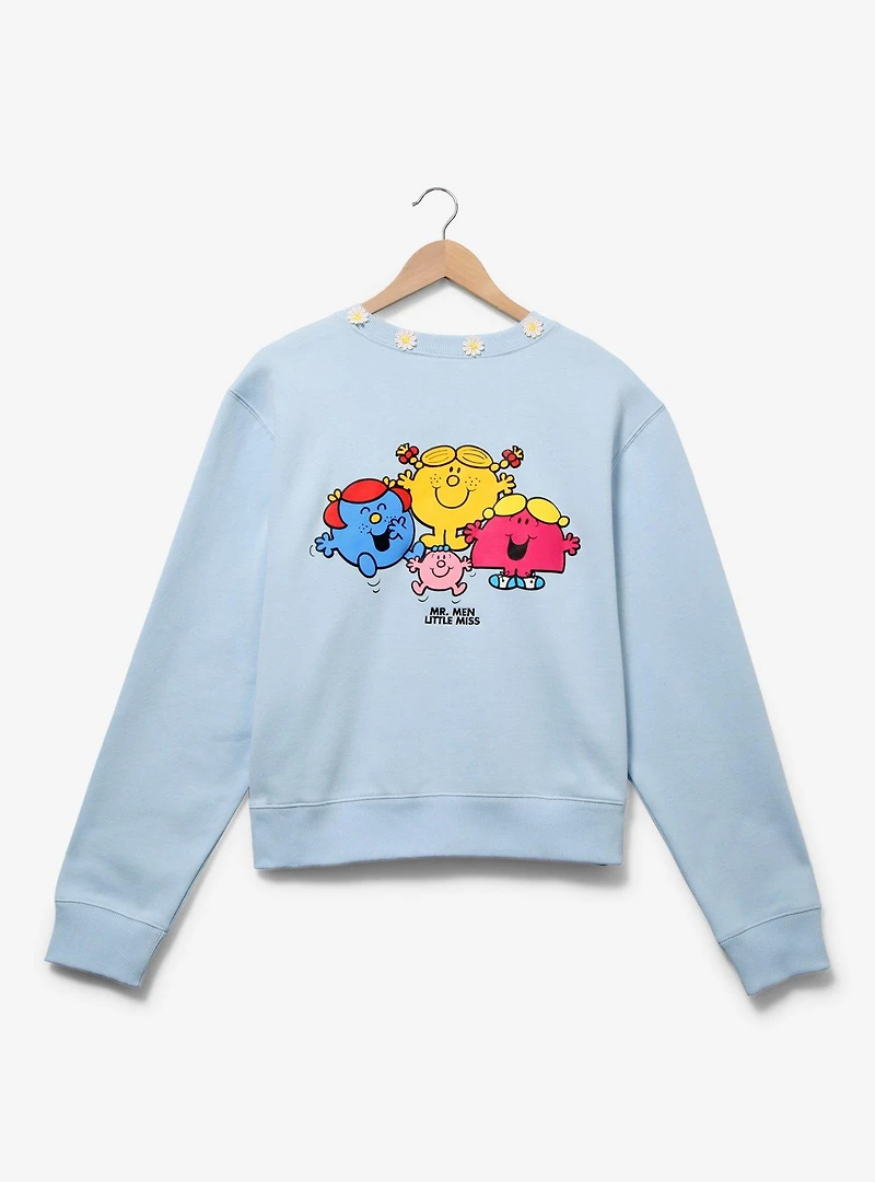 Samii Ryan Mr. Men Little Miss Daisy Women's Crewneck