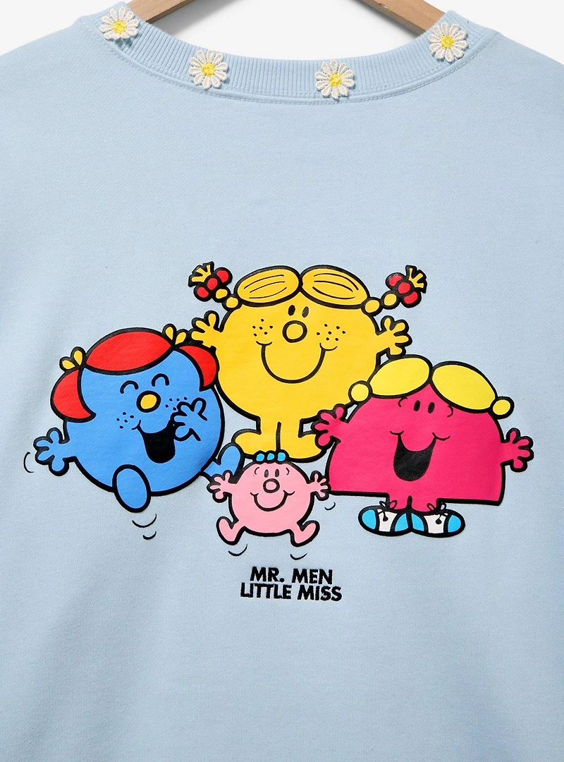 Samii Ryan Mr. Men Little Miss Daisy Women's Crewneck
