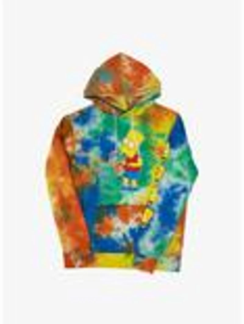 The Simpsons Bart Squishee Face Tie-Dye Hoodie & Jogger Sweatpants Set