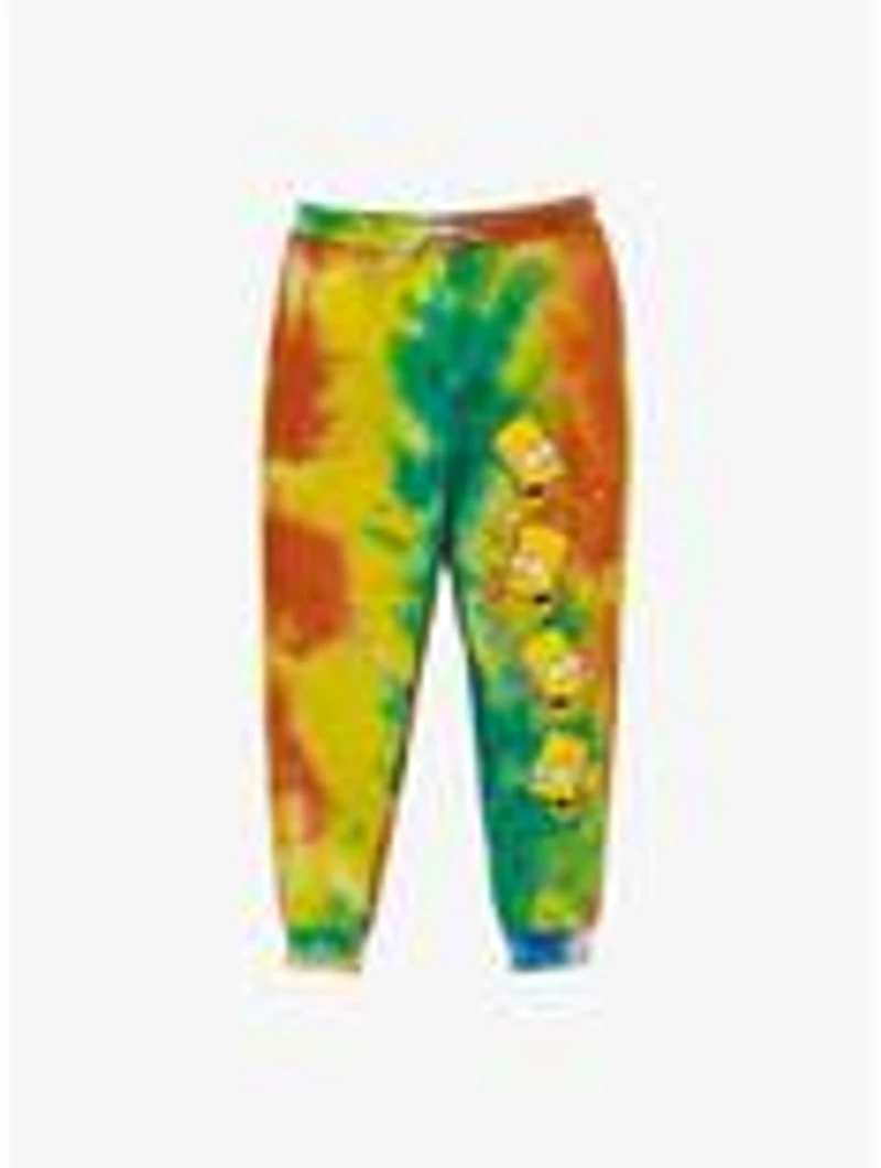 The Simpsons Bart Squishee Face Tie-Dye Hoodie & Jogger Sweatpants Set