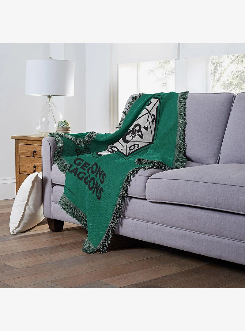 Dungeons & Dragons Dice Jacquard Throw