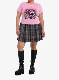 Sweet Society Roaring Tiger Pink Girls Baby T-Shirt Plus Size