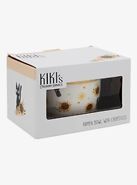 Studio Ghibli Kiki's Delivery Service Jiji Sunflower Ramen Bowl and Chopsticks — BoxLunch Exclusive