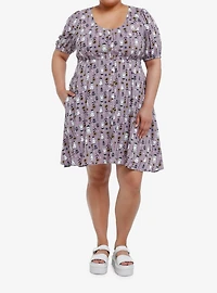 Thorn & Fable Ghost Sunflower Babydoll Dress Plus Size