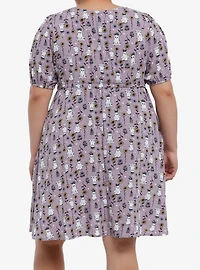 Thorn & Fable Ghost Sunflower Babydoll Dress Plus Size