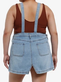 Thorn & Fable Mushroom Ghost Floral Denim Skirtall Plus Size