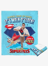 DC League Of Super-Pets Walk O' Clock Silk Touch Throw Blanket