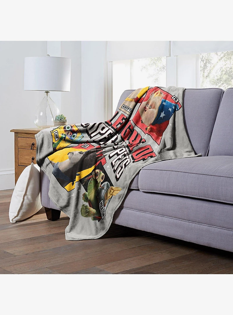 DC League Of Super-Pets Unite Silk Touch Throw Blanket