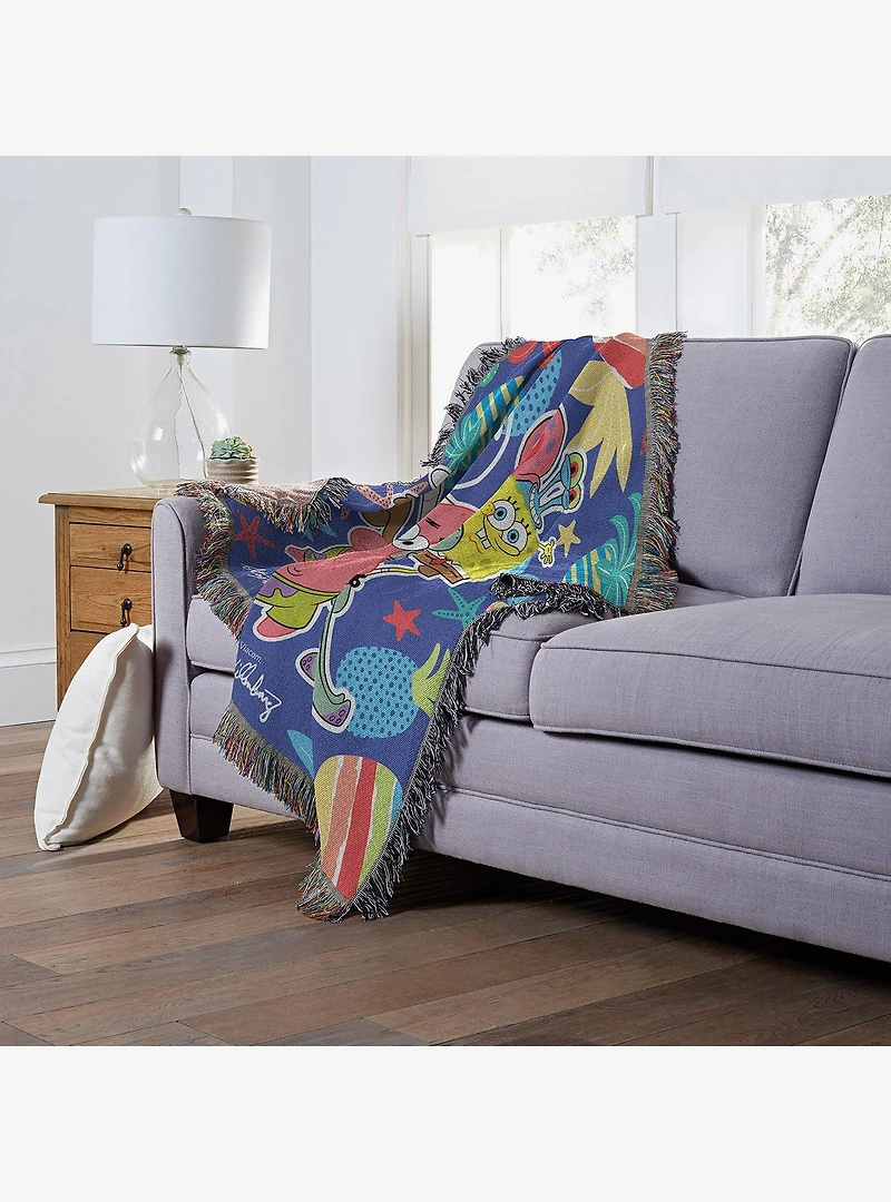 SpongeBob SquarePants Group Pic Tapestry Throw