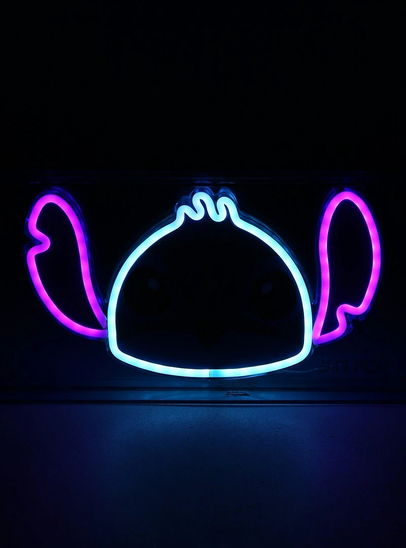 Disney Lilo & Stitch Face Neon Light - BoxLunch Exclusive