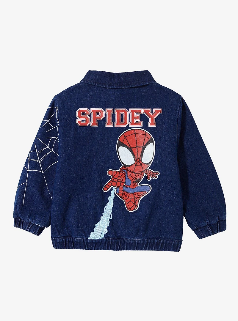 Marvel Spider-Man Web Denim Toddler Jacket — BoxLunch Exclusive