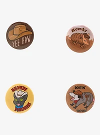 Cowbody Up Western Animals Button Set