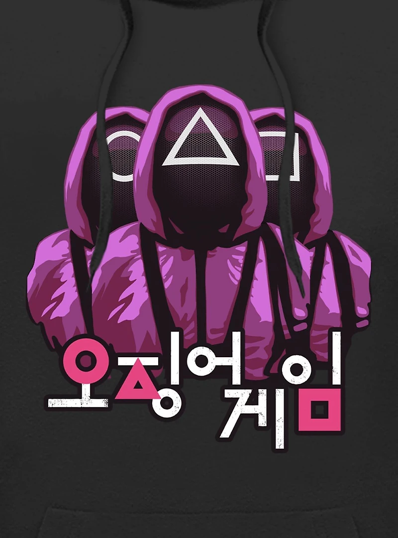 Squid Game Three Pink Soldiers Hoodie
