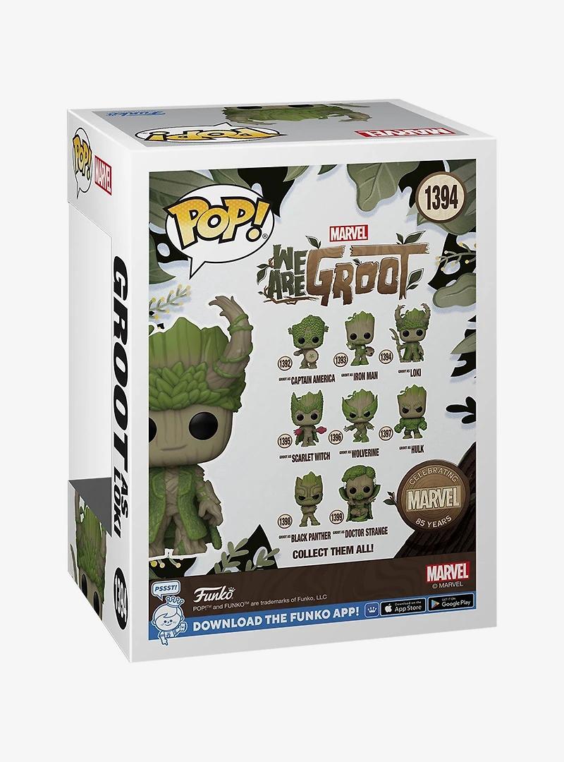 Funko Pop! Marvel 85th Anniversary We Are Groot Groot as Loki Vinyl Bobblehead Figure