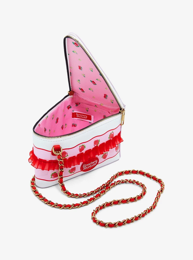 Strawberry Shortcake Cake Slice Figural Crossbody Bag