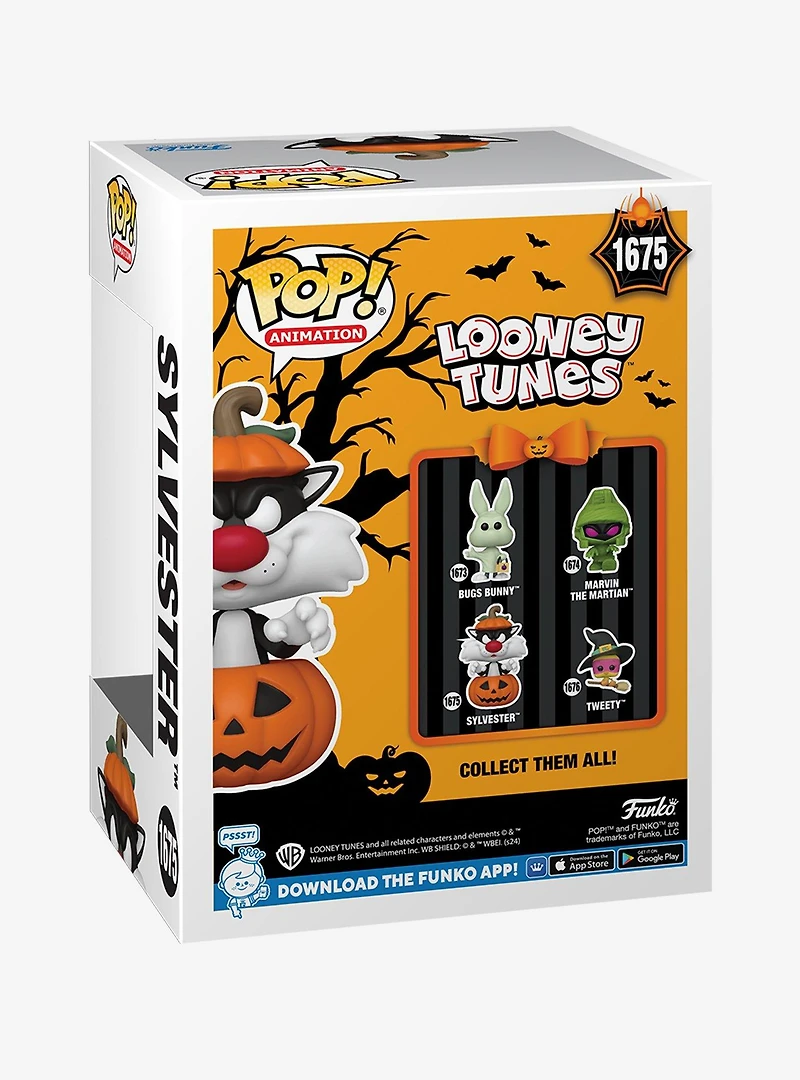 Funko Pop! Animation Warner Bros. Looney Tunes Sylvester Jack-o-Lantern Vinyl Figure