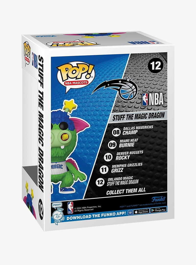 Funko Pop! NBA Mascots Orlando Magic Stuff the Magic Dragon Vinyl Figure