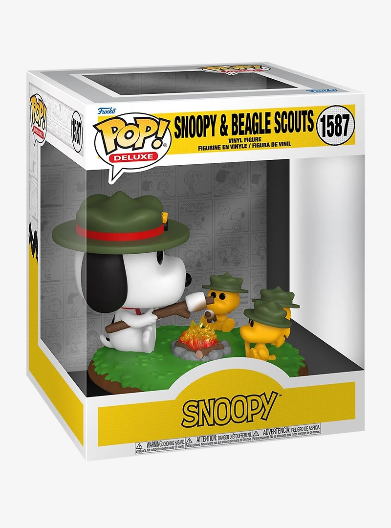 Funko Pop! Deluxe Peanuts Snoopy & Beagle Scouts Vinyl Figure