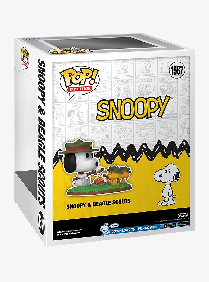 Funko Pop! Deluxe Peanuts Snoopy & Beagle Scouts Vinyl Figure