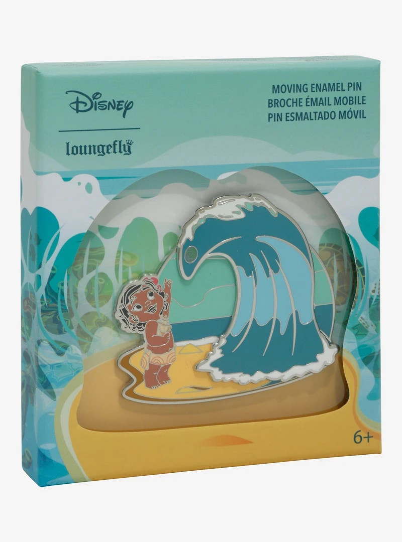Loungefly Disney Moana Baby Moana Waves Limited Edition Enamel Pin