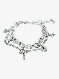 Social Collision Gothic Cowboy Charm Bracelet